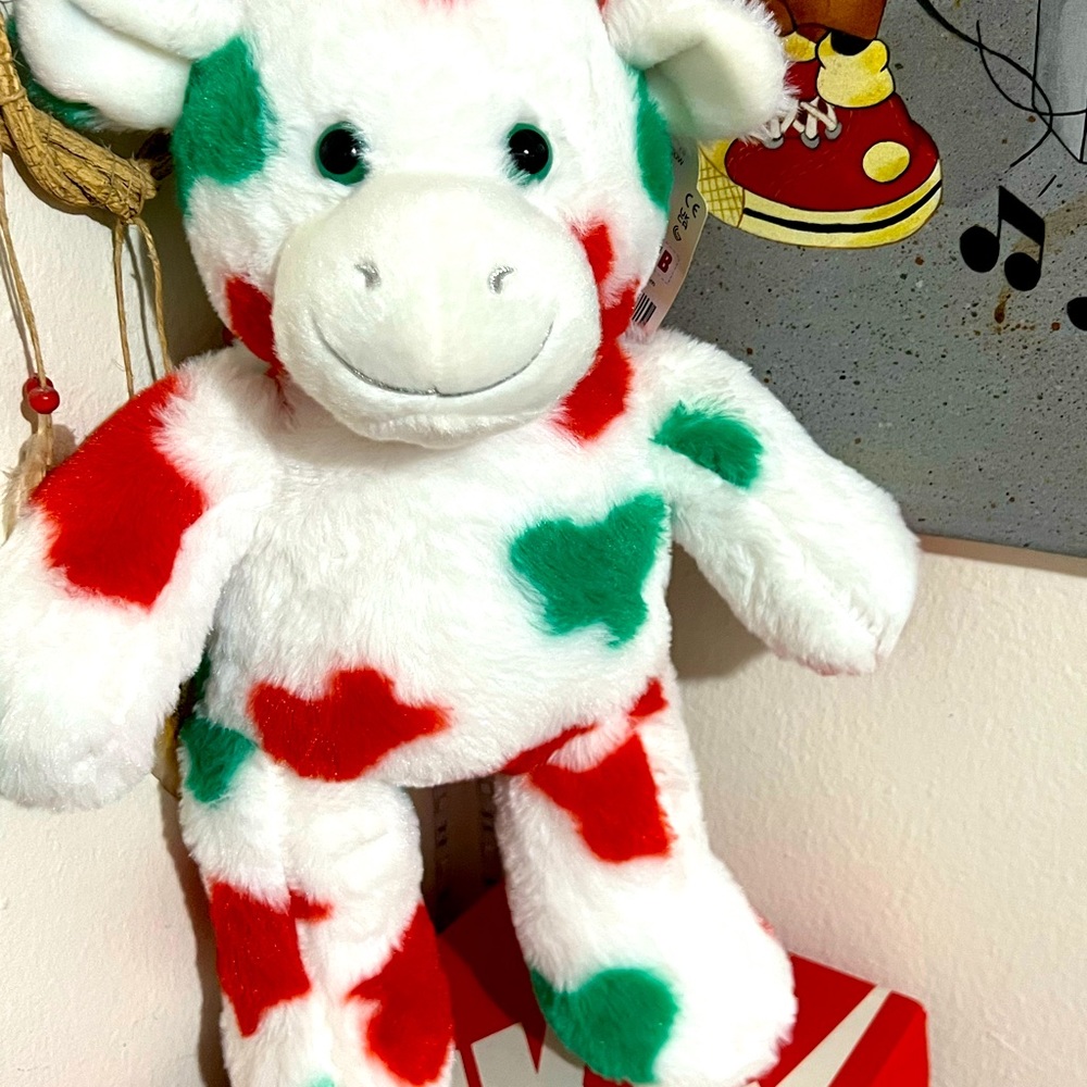 Build A Bear Christmas Cow